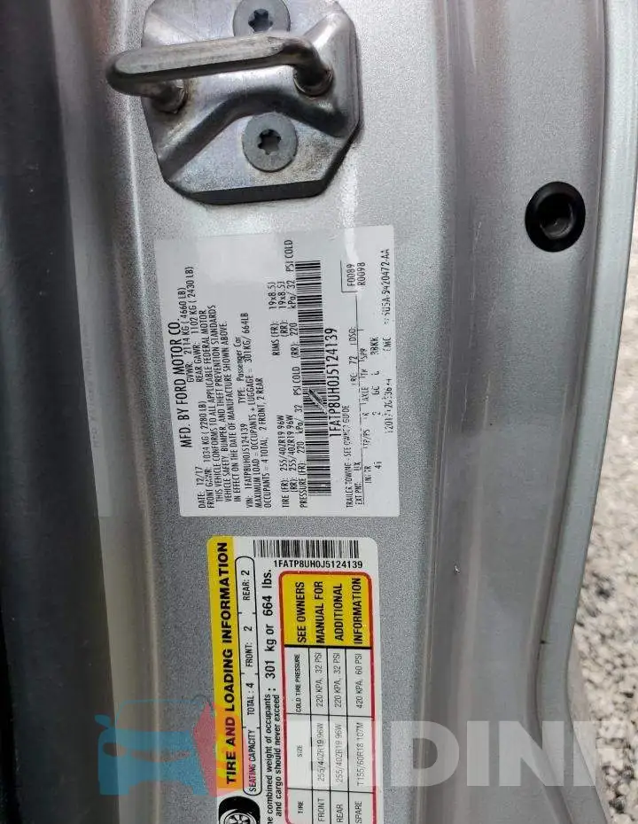 1FATP8UH0J5124139 Photo# 10
