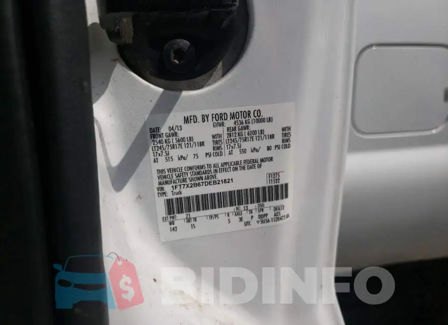 1FT7X2B67DEB21821 Photo# 10