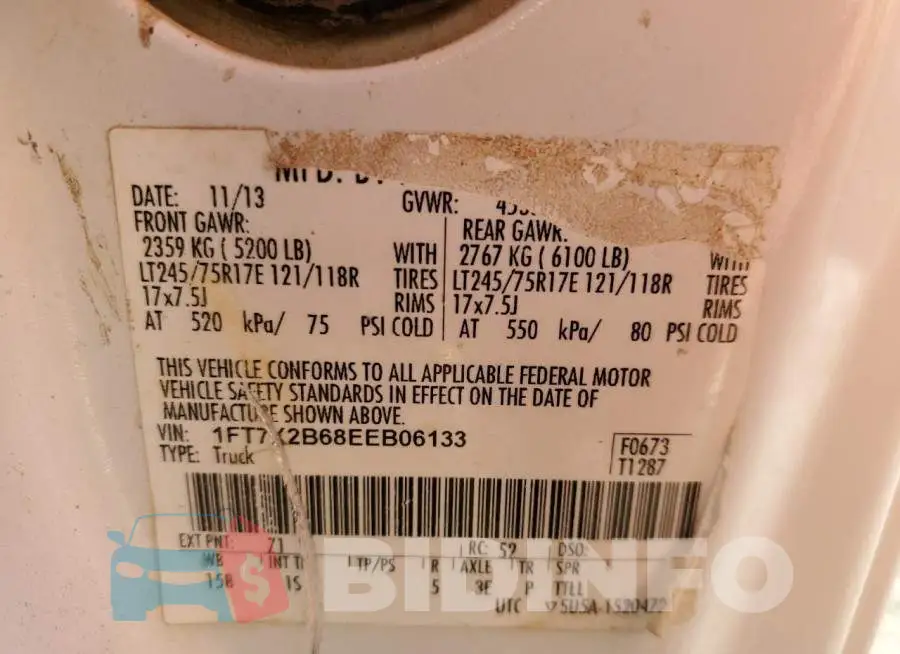 1FT7X2B68EEB06133 Photo# 10