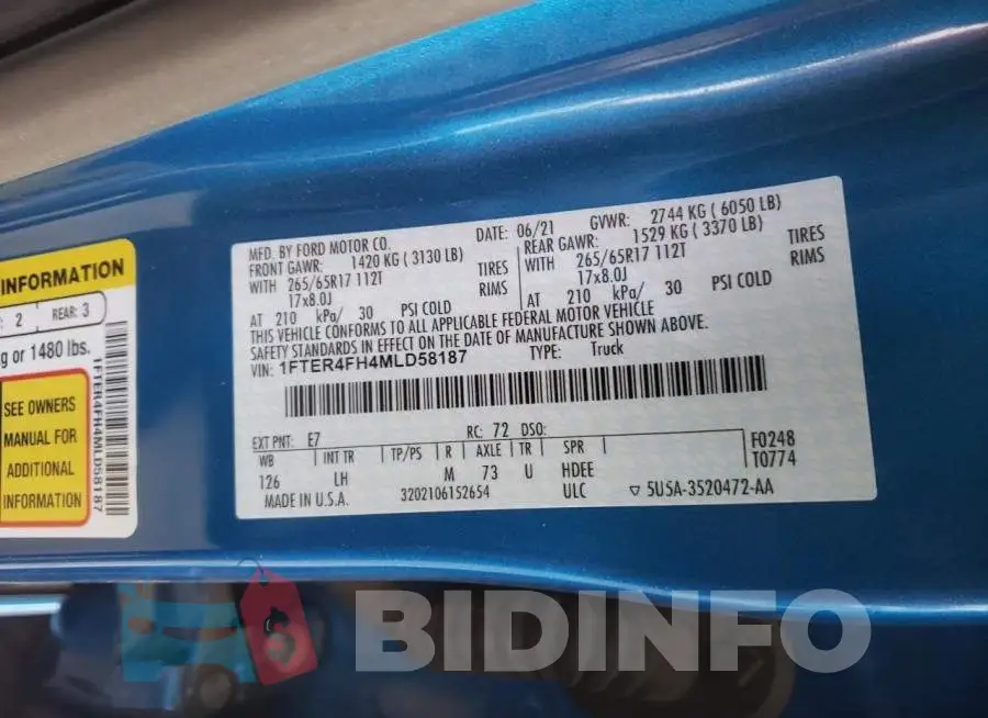 1FTER4FH4MLD58187 Photo# 12
