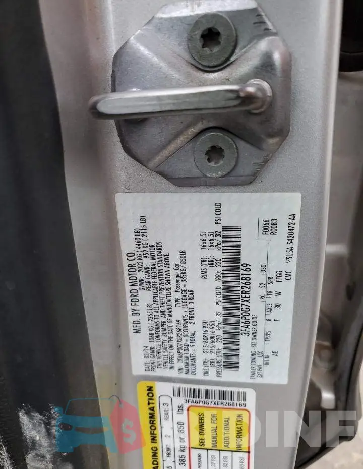 3FA6P0G7XER268169 Photo# 12