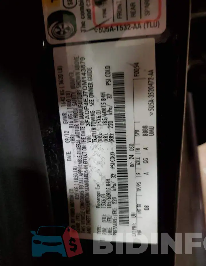 3FADP4EJ7DM143879 Photo# 12