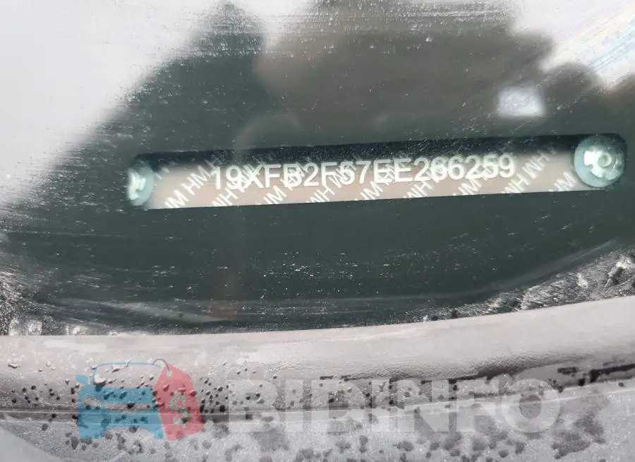 19XFB2F57EE266259 Photo# 10