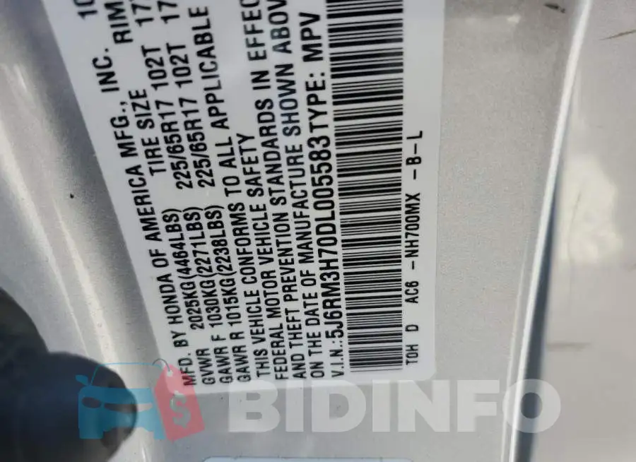 5J6RM3H70DL005583 Photo# 10