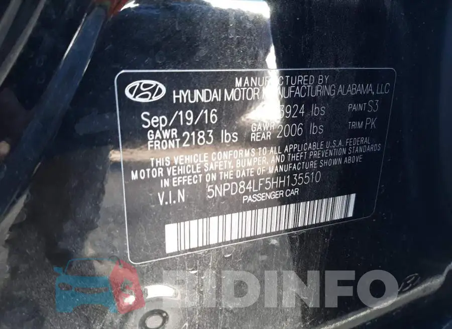 5NPD84LF5HH135510 Photo# 10