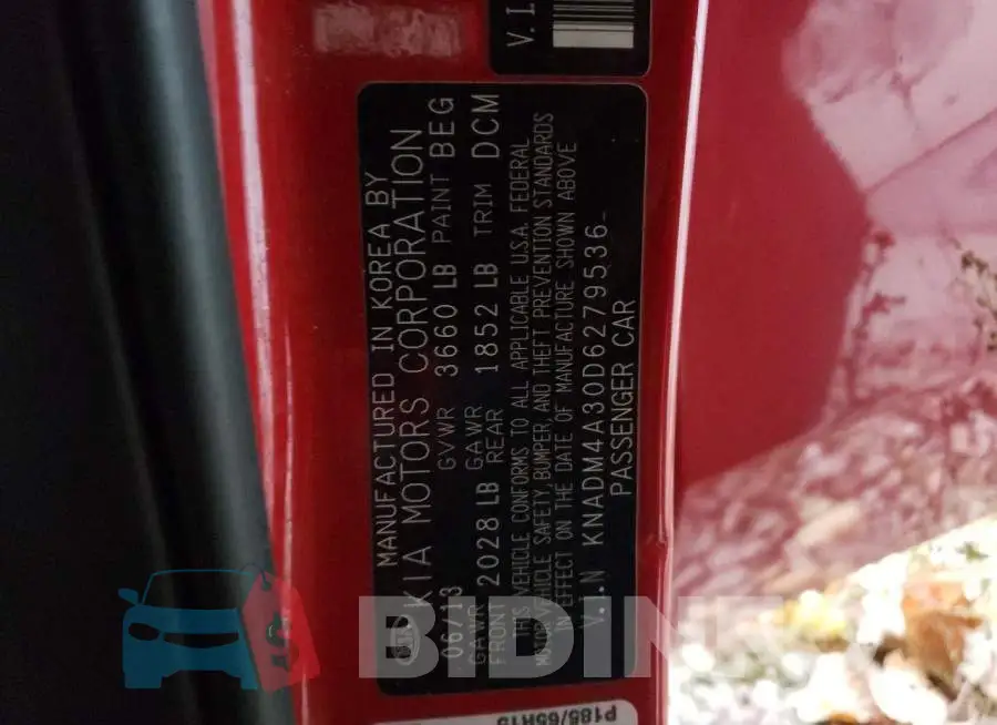 KNADM4A30D6279536 Photo# 10