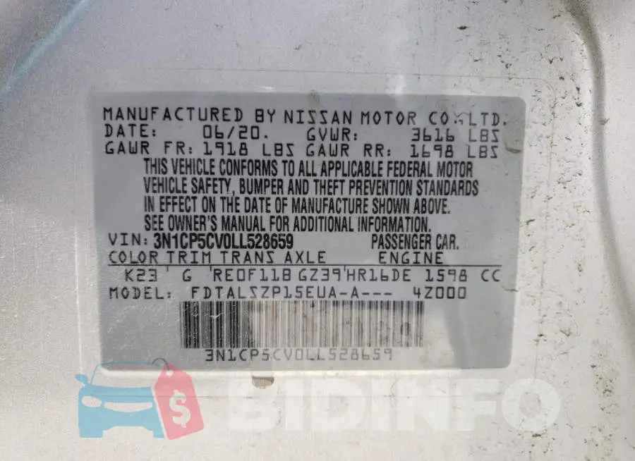 3N1CP5CV0LL528659 Photo# 10