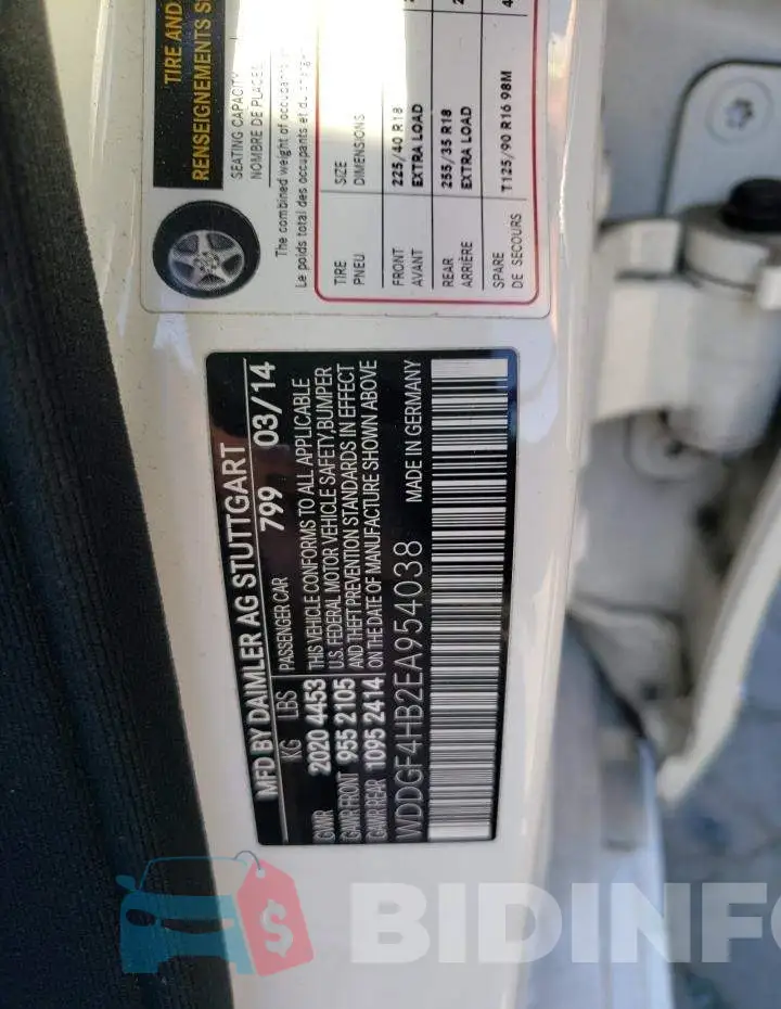 WDDGF4HB2EA954038 Photo# 12