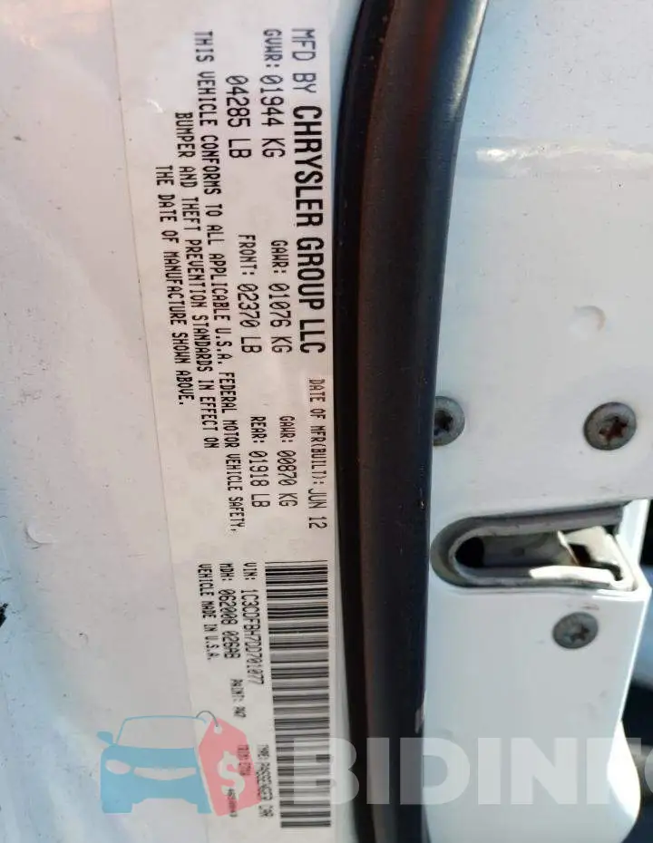 1C3CDFBH7DD701077 Photo# 13