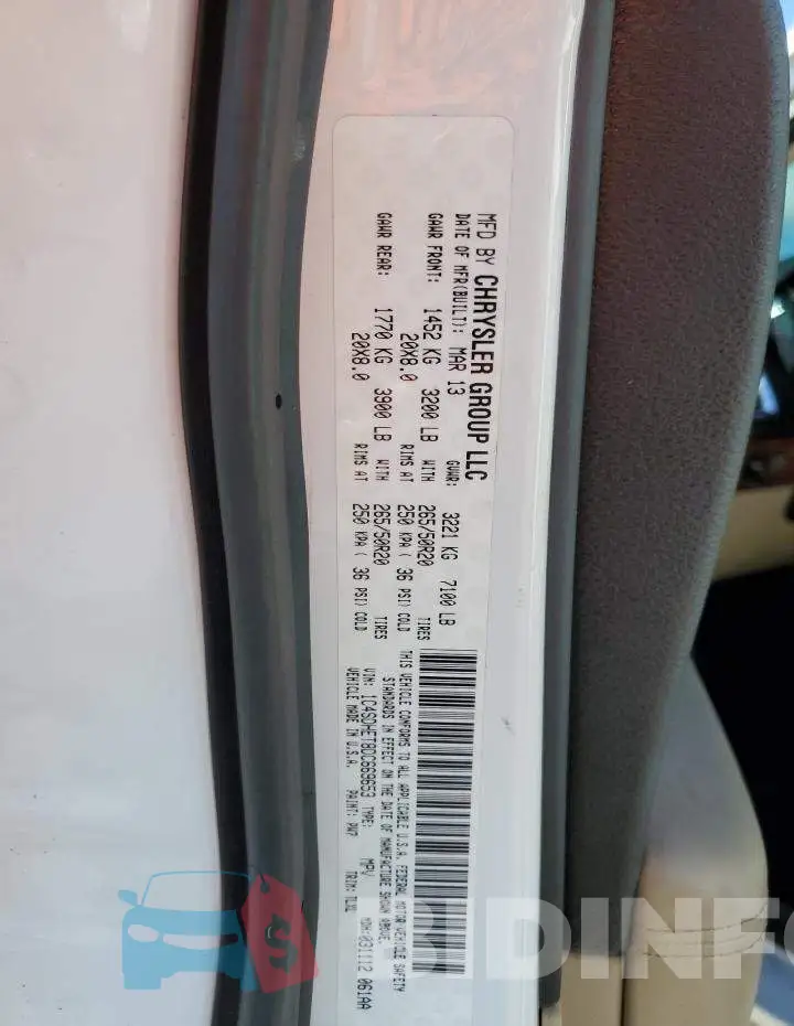 1C4SDHET8DC669653 Photo# 10