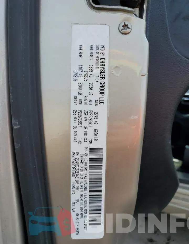 2C4RDGEG2ER431107 Photo# 12