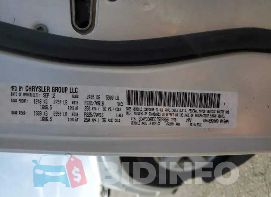 3C4PDCAB5DT537055 Photo# 13