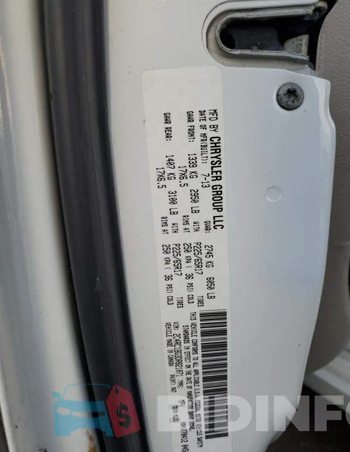 2C4RC1BG3DR821071 Photo# 13
