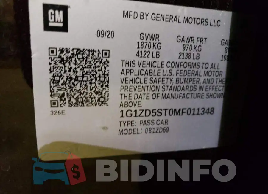 1G1ZD5ST0MF011348 Photo# 12