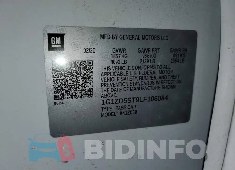 1G1ZD5ST9LF106084 Photo# 12