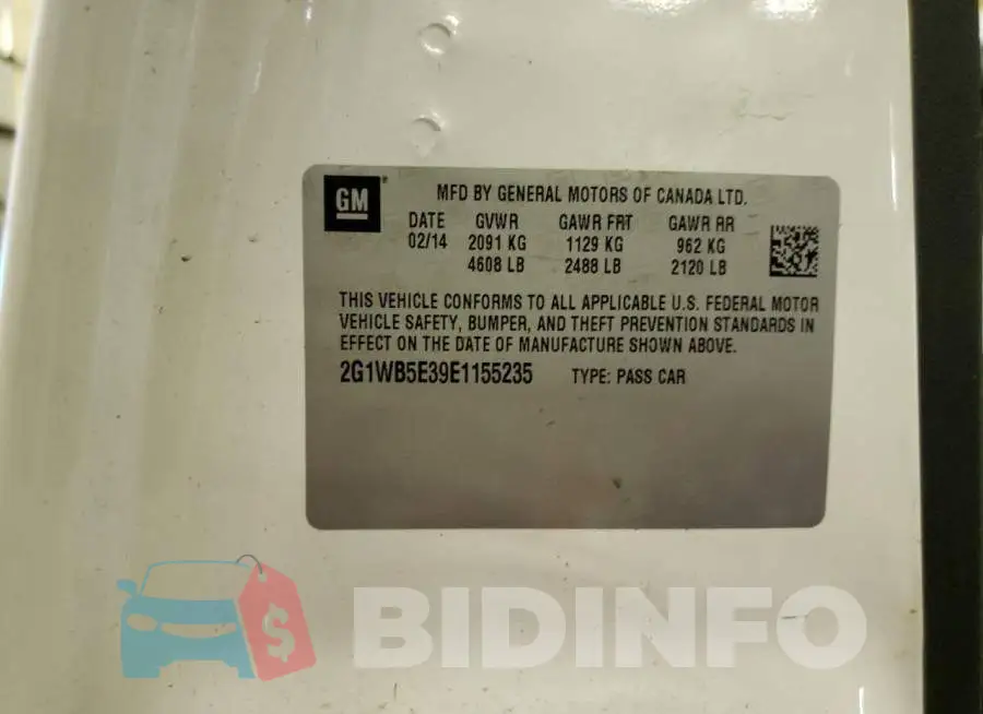 2G1WB5E39E1155235 Photo# 12