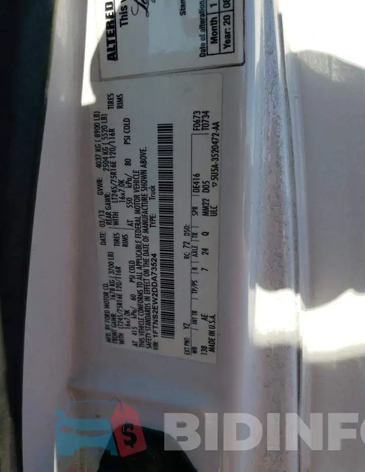 1FTNS2EW2DDA73524 Photo# 13