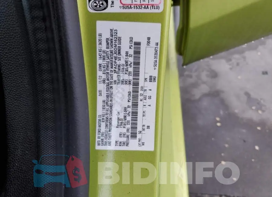 3FADP4EJ0DM162323 Photo# 13