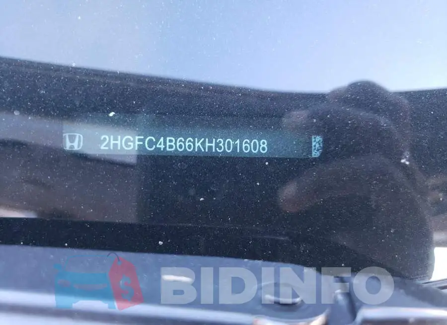 2HGFC4B66KH301608 Photo# 12