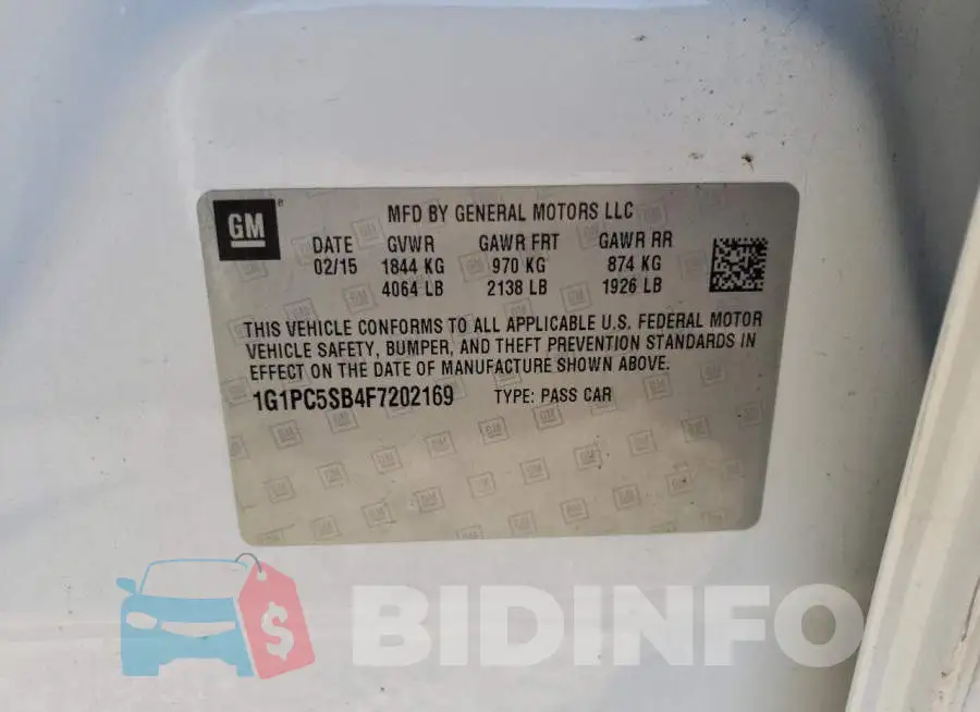 1G1PC5SB4F7202169 Photo# 10