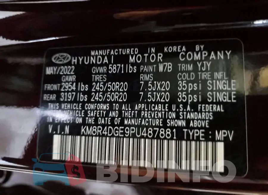 KM8R4DGE9PU487881 Photo# 10