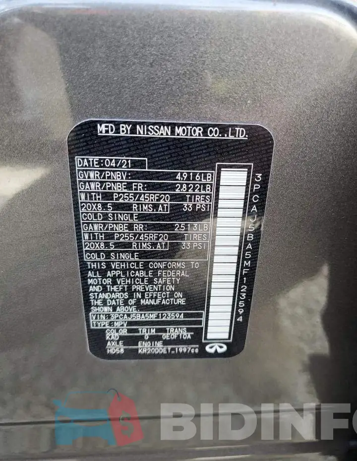 3PCAJ5BA5MF123594 Photo# 10