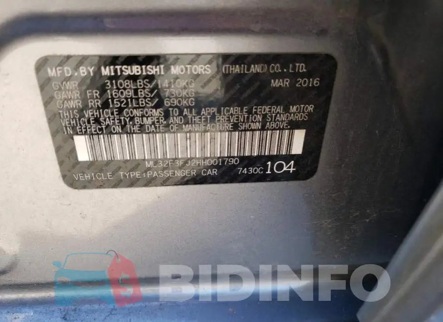 ML32F3FJ2HH001790 Photo# 12