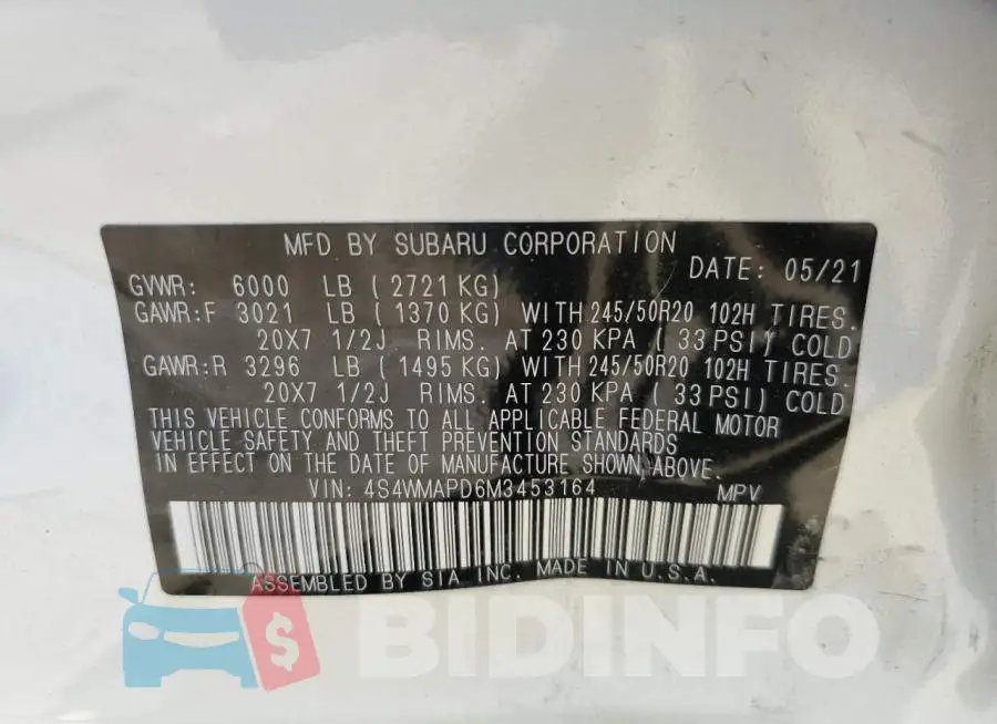 4S4WMAPD6M3453164 Photo# 10
