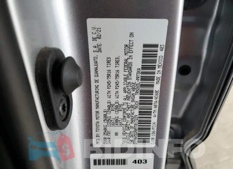 3TYAX5GN8MT017229 Photo# 12