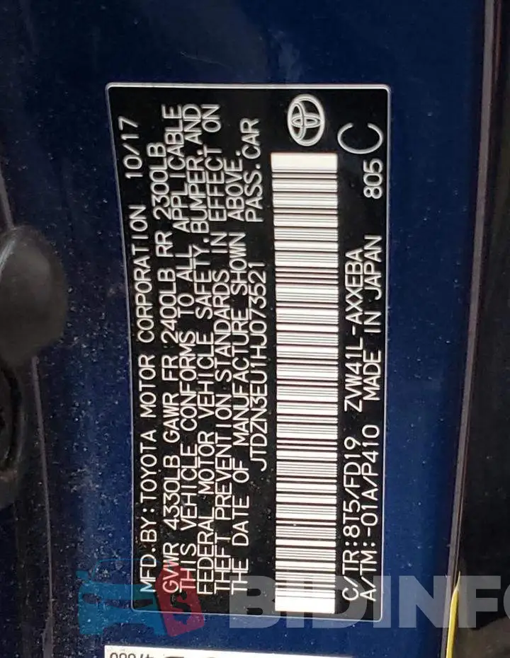 JTDZN3EU1HJ073521 Photo# 10