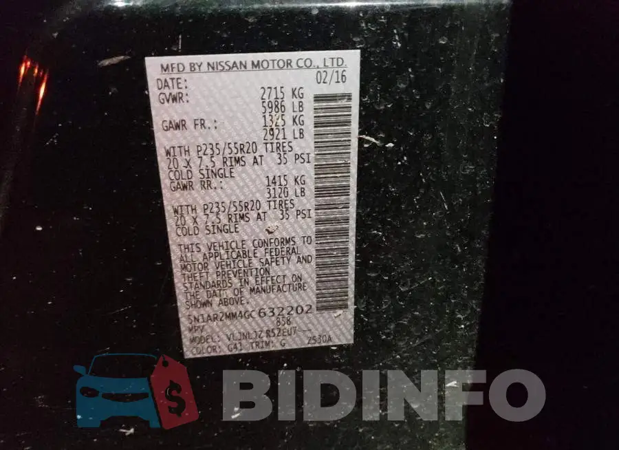 5N1AR2MM4GC632202 Photo# 12