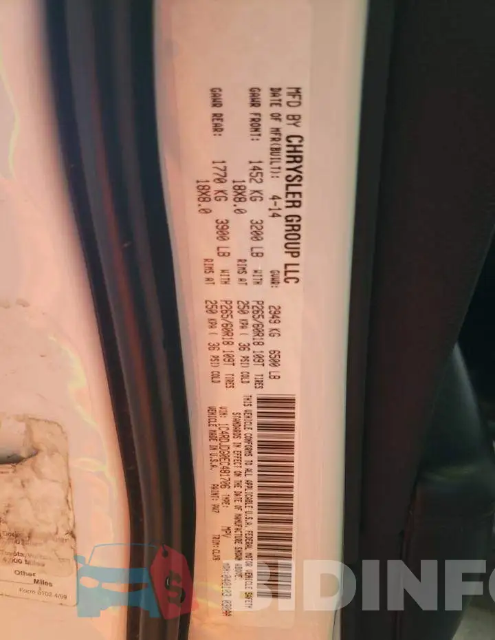 1C4RDJDG0EC481706 Photo# 10
