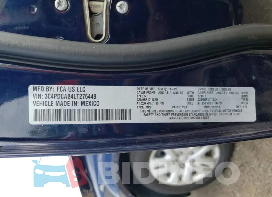 3C4PDCAB4LT276449 Photo# 10