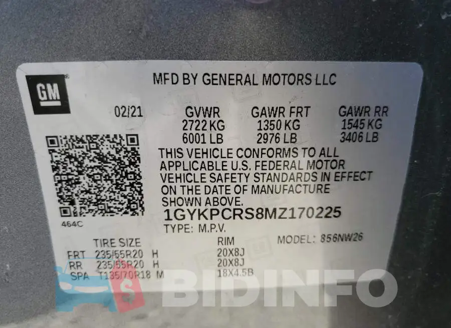 1GYKPCRS8MZ170225 Photo# 13