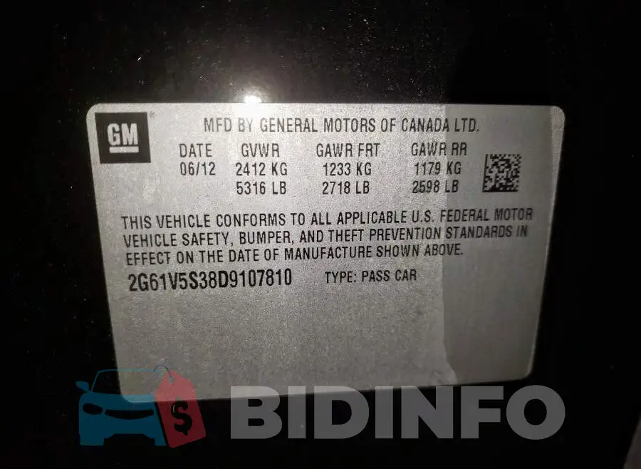2G61V5S38D9107810 Photo# 10