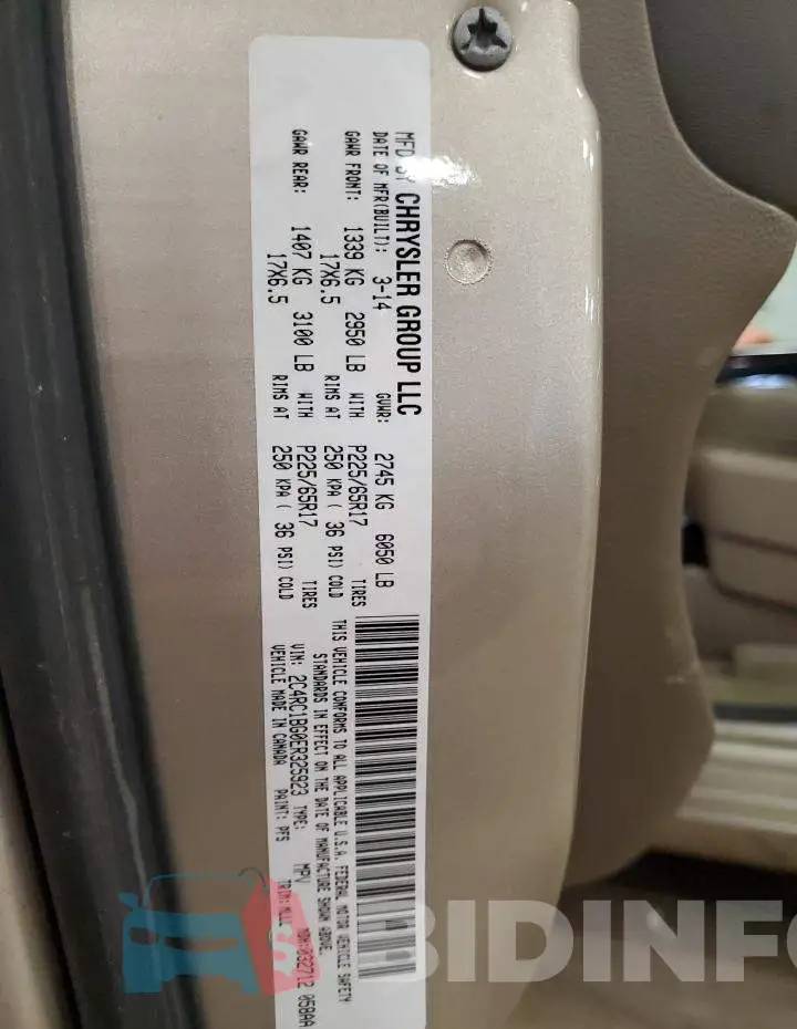 2C4RC1BG0ER325923 Photo# 13