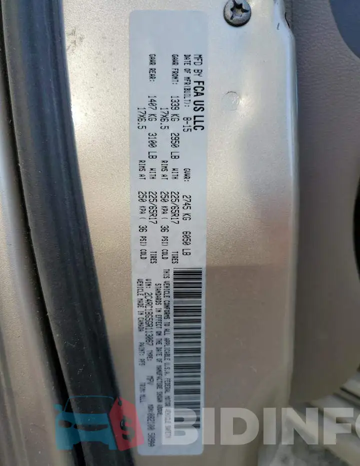 2C4RC1BG5GR113067 Photo# 10