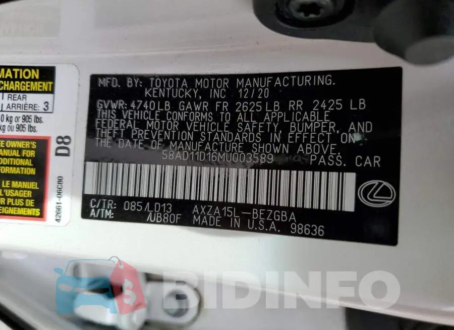 58AD11D16MU003589 Photo# 10