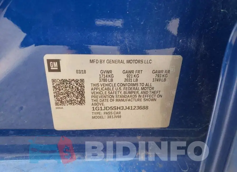 1G1JD5SH3J4123688 Photo# 10