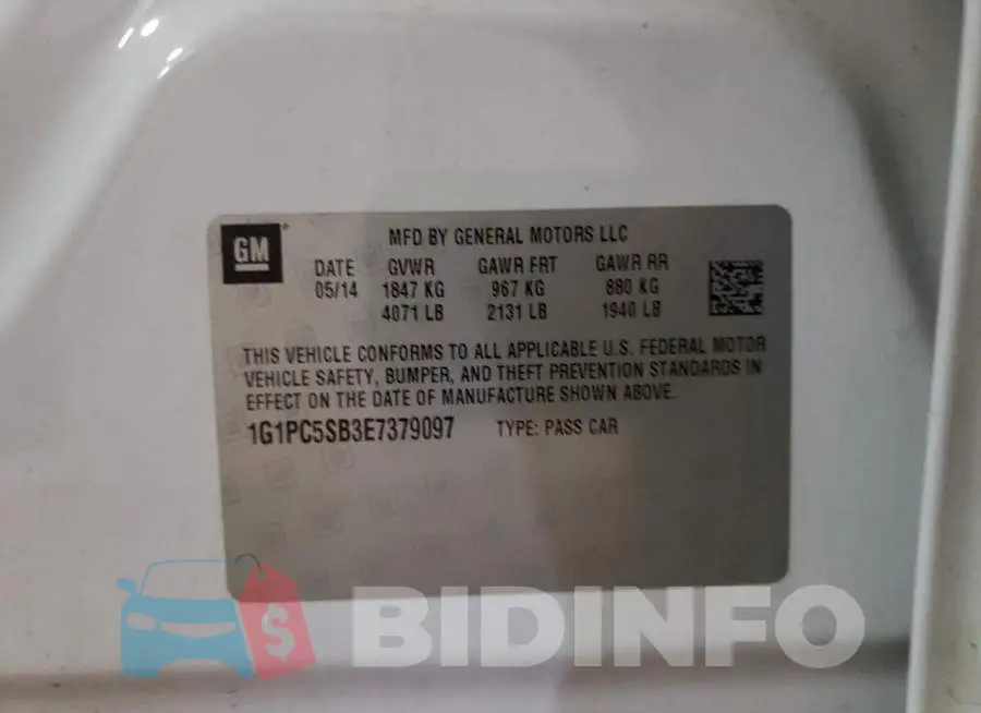 1G1PC5SB3E7379097 Photo# 10