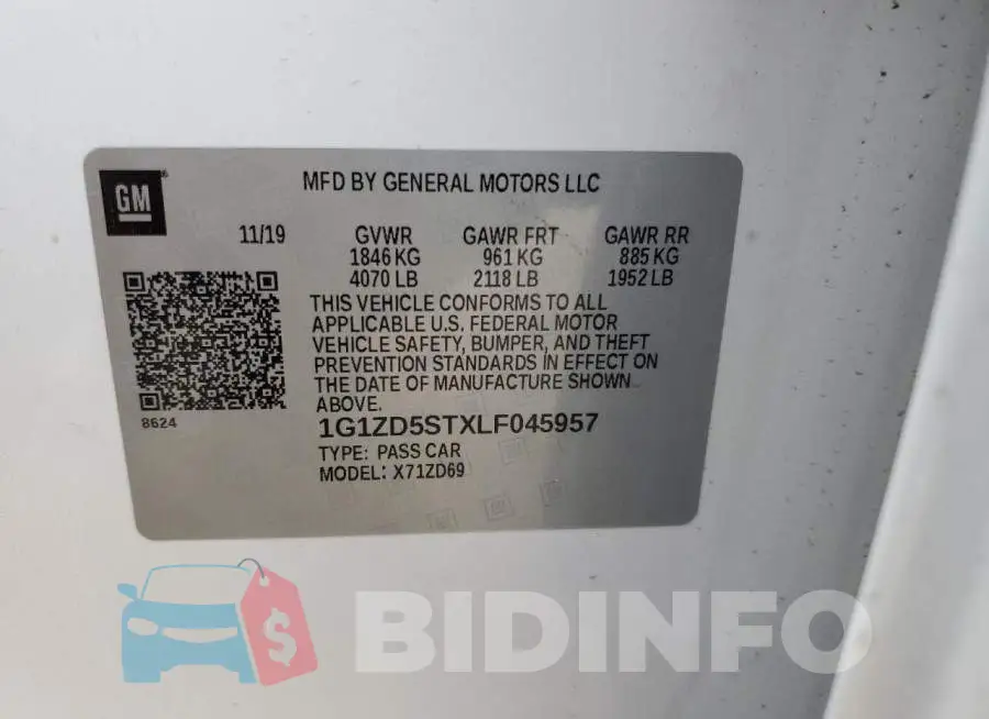 1G1ZD5STXLF045957 Photo# 10