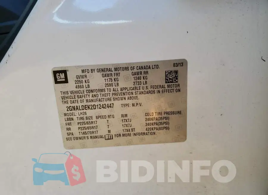 2GNALDEK2D1242447 Photo# 13