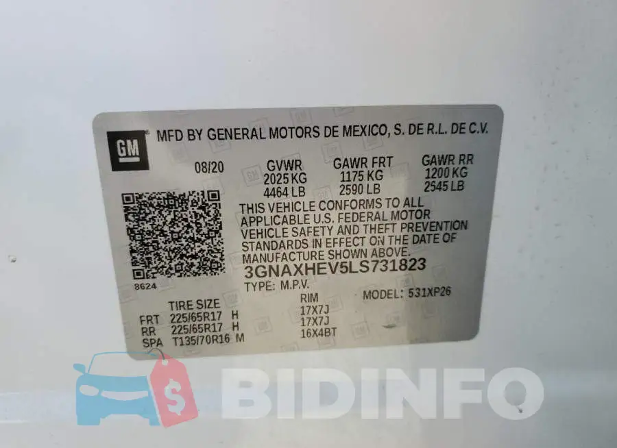 3GNAXHEV5LS731823 Photo# 10