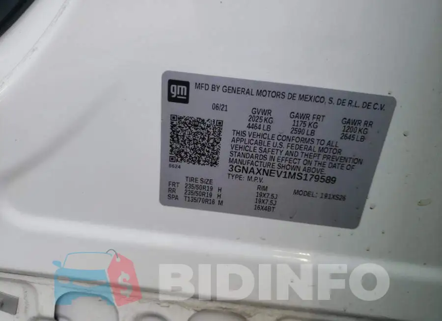 3GNAXNEV1MS179589 Photo# 10