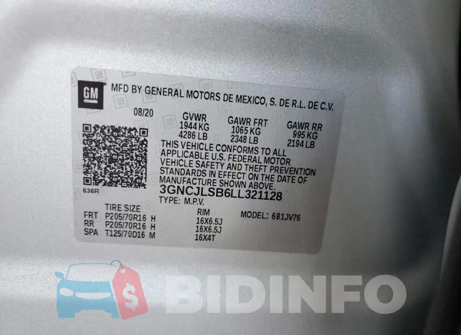 3GNCJLSB6LL321128 Photo# 10