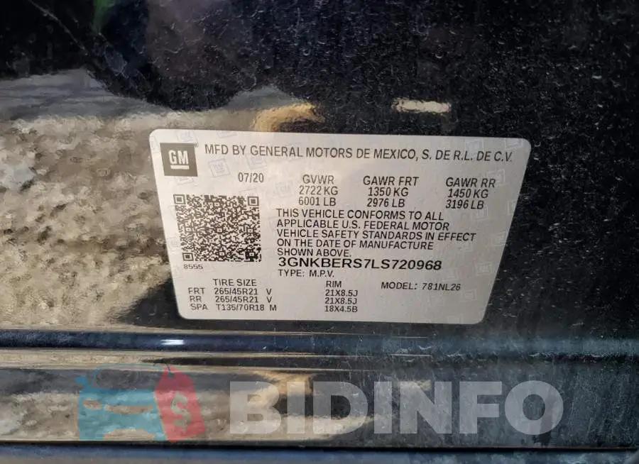 3GNKBERS7LS720968 Photo# 10