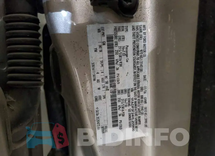 1FADP3F24HL205800 Photo# 10