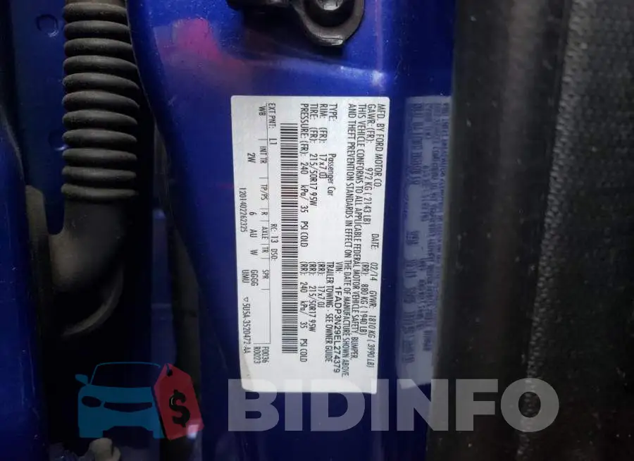 1FADP3N29EL274379 Photo# 10