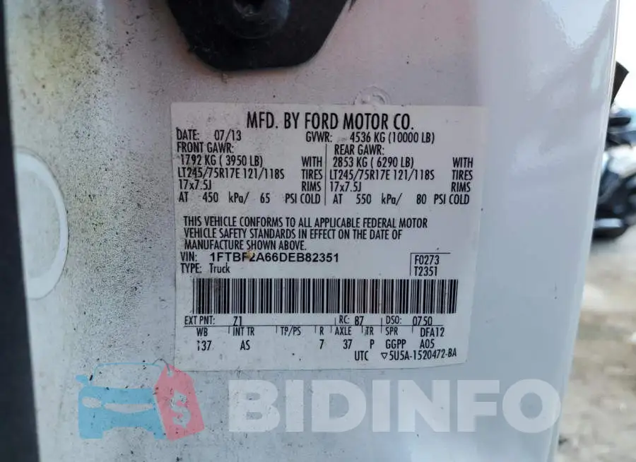 1FTBF2A66DEB82351 Photo# 12