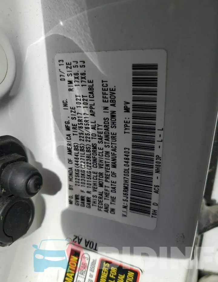 5J6RM3H70DL048403 Photo# 10